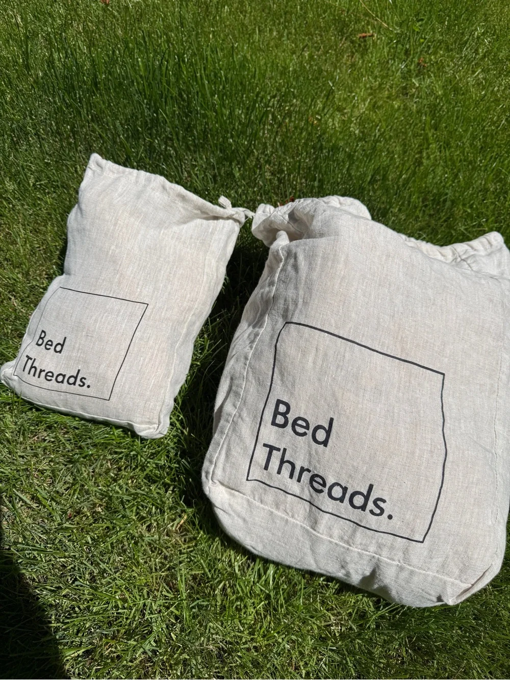Bed Threads Turmeric French Flax Linen Queen Duvet Cover + King Pillowcases